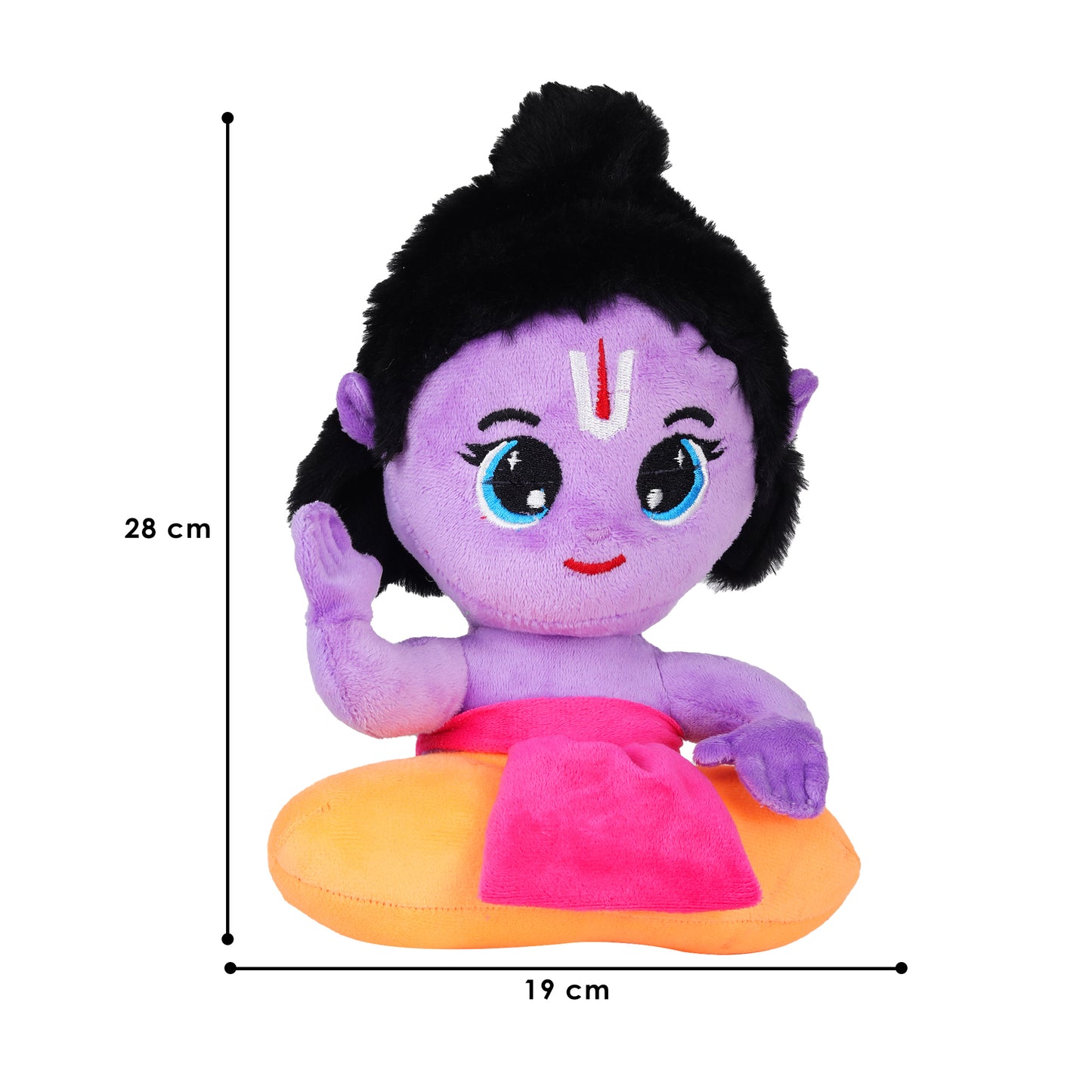 Mantra Singing Vishnu Ji Toy (28 cm) – Soft Plush Toy for Kids | Monday Toys