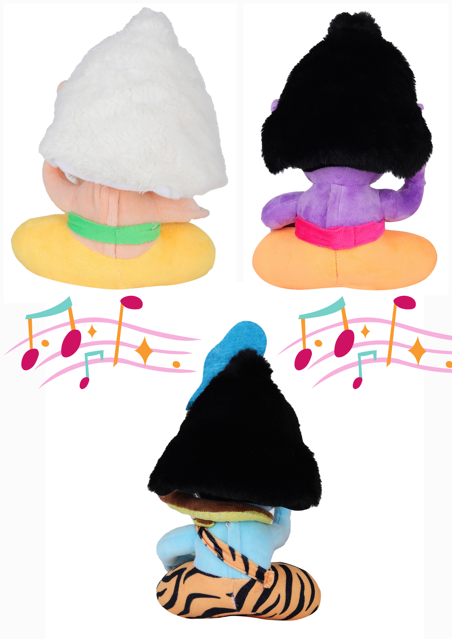 Hindu Trimurti Mantra Singing Soft Toy Set – Brahma, Vishnu & Mahesh (Shiv ji) | Musical Soft Toys for Kids | Ultra Soft & Safe