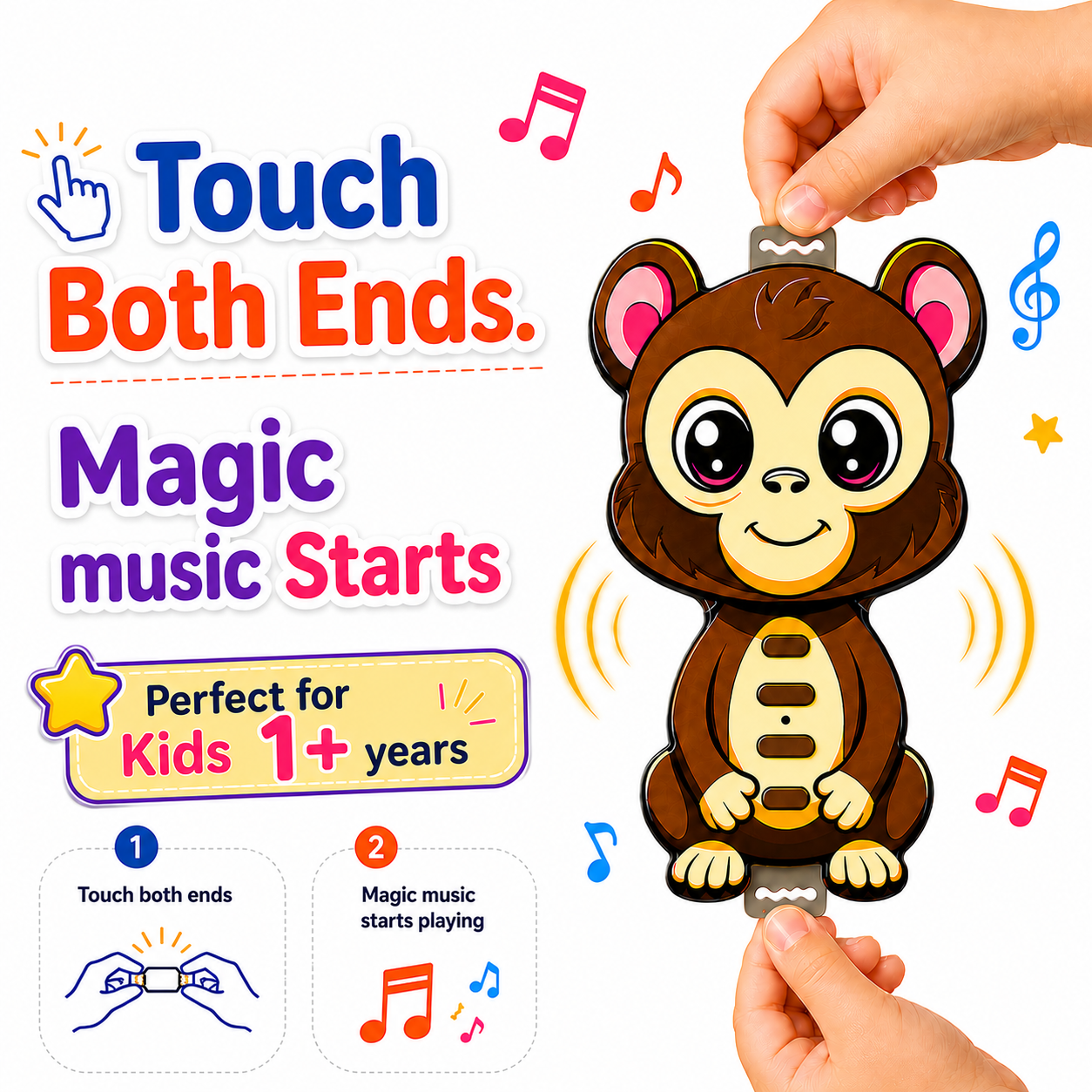 Magic Touch - Musical Learning Toy for Kids | Alphabets, Numbers, Animal Sounds & Piano