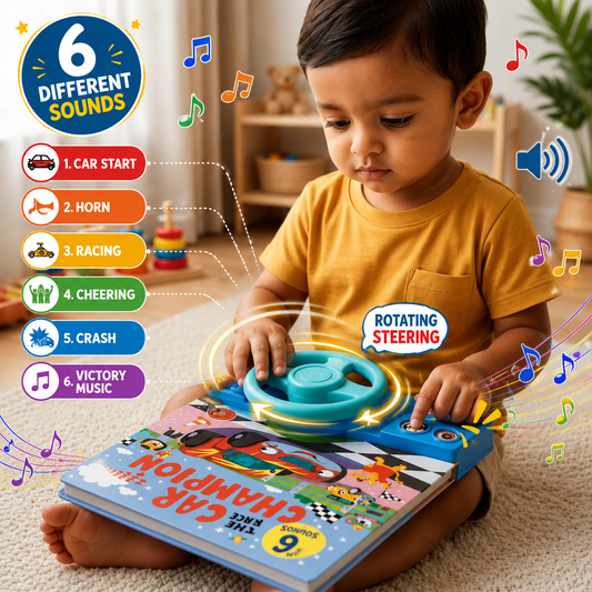 Car Driver Musical Busy Book - Perfect for Ages 1 to 6 years