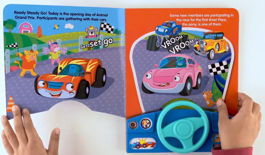 B Car Driver Musical Busy Book - My First Musical Busy Book - Perfect for 1 to 4 years
