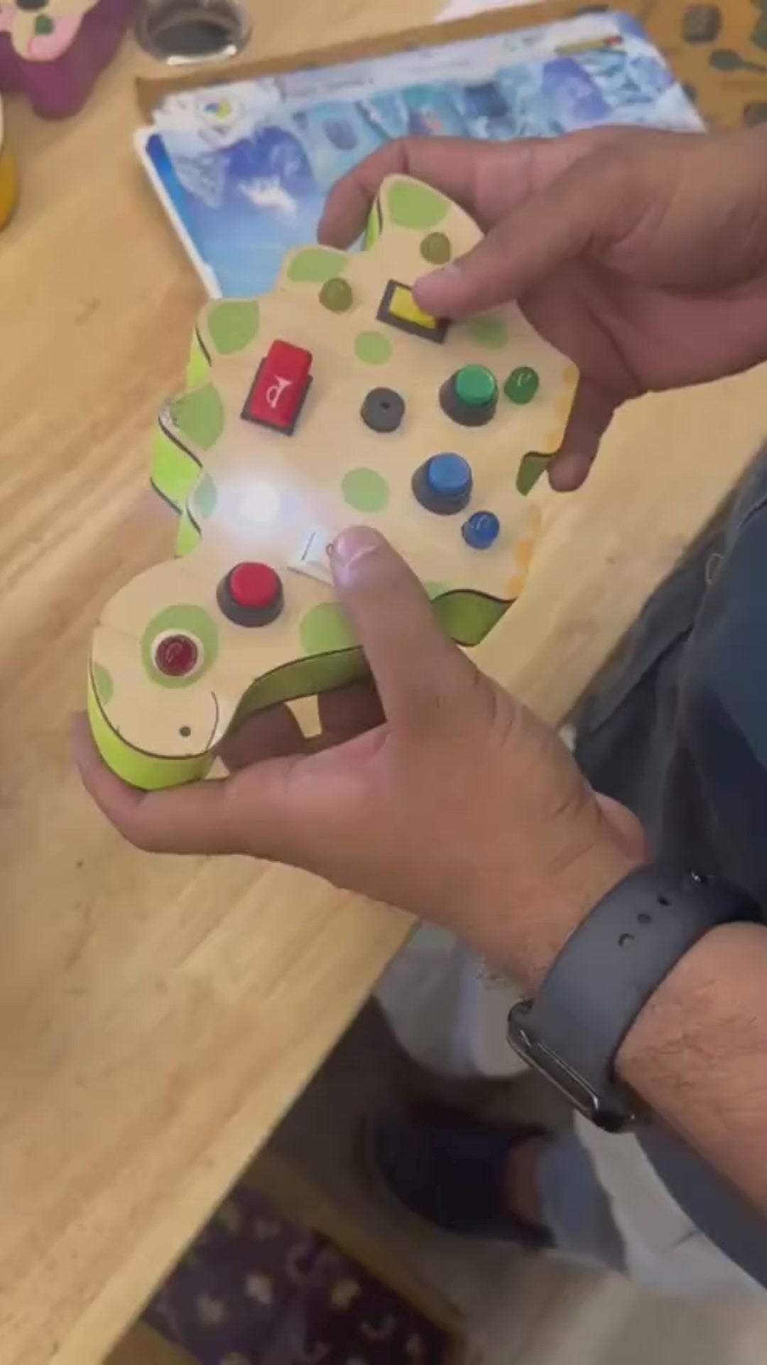 Load video: Real Electric Board Experience Without Any Danger of Electric Shock because busy board is designed to work on low voltage
