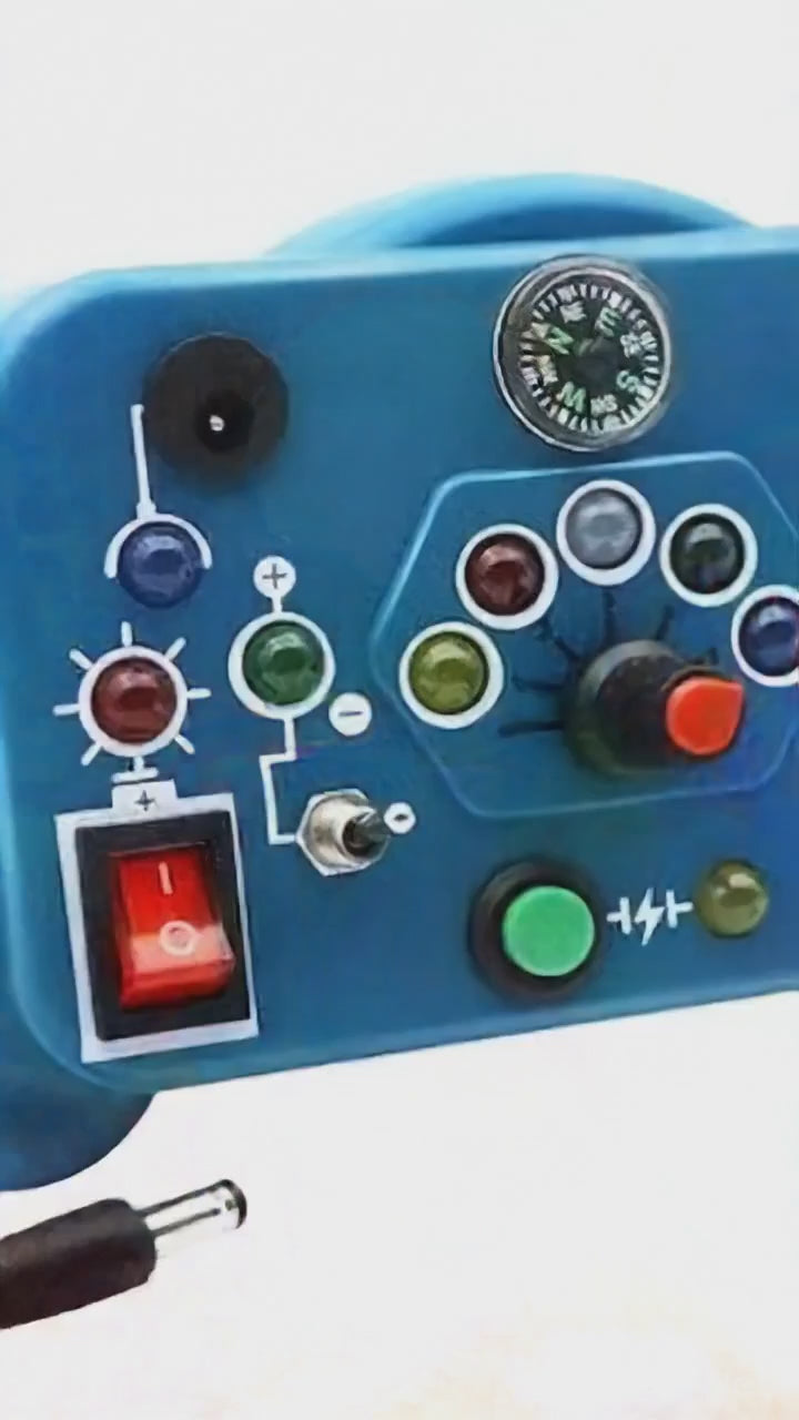 Load video: Real Electric Board Experience Without Any Danger of Electric Shock because busy board is designed to work on low voltage