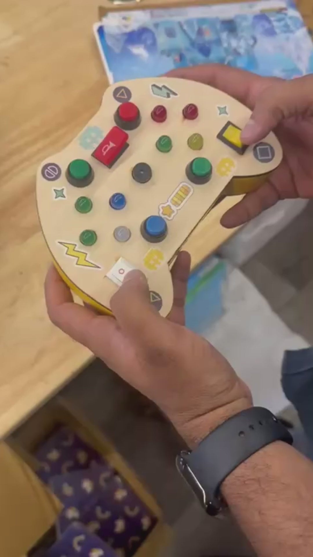 Load video: Real Electric Board Experience Without Any Danger of Electric Shock because busy board is designed to work on low voltage
